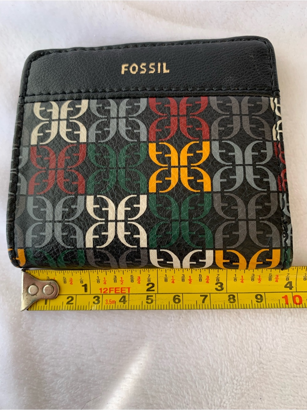 Fossil Key-Per Graphic Logo Compact Bifold Card Wallet - Picture 6 of 9